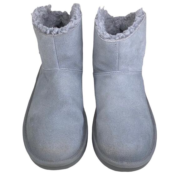Koolaburra X UGG Kids Koola Star Grey Suede Winter Boot Size US 4 - Picture 4 of 9